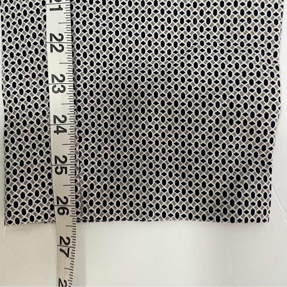 Willi Smith Navy‎ Tan Patterned Pants Size 12 Office Siren Corpcore - Picture 13 of 13